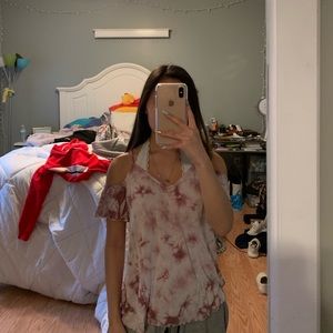 American eagle cold shoulder tank top